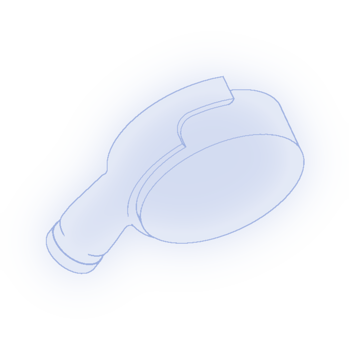 Outline drawing of an engine-compartment cooling shroud